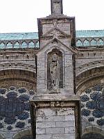 Chartres, Cathedrale, Cote nord, Statue (40)
